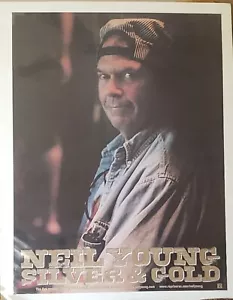 NEIL YOUNG Silver and Gold promo poster 18x24 - Picture 1 of 7
