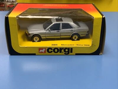 CORGI  MERCEDES - BENZ  190E  #385  SILVER    NEW - Image 1 of 4