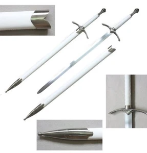 42 Zoll Mittelalter Ritter Kreuzritter Ritter Schwert mit weißer Scheide Brandneu - Bild 1 von 1