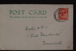 (GB-8076)GB 1929 Postal EMSWORTH HANTS cancelada (SG419) - Imagen 1 de 2
