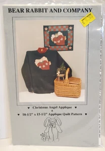 Vtg Christmas Angel by Bear Rabbit and Company Applique Pattern - Picture 1 of 6