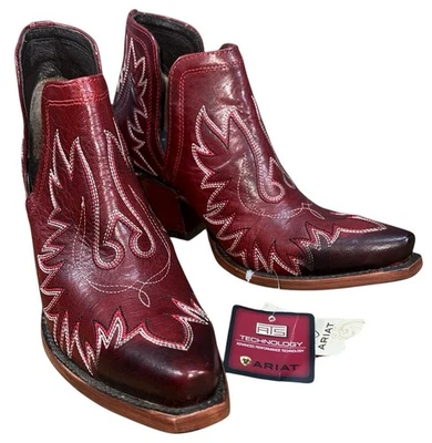 Ariat Women's Dixon Western Boot 10027285 Sanfaria Red Sz 9 B - Image 1 of 4