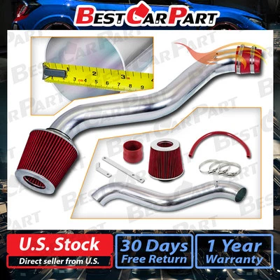 Kit de indução de ar BCP RED 1998-2002 Accord 2.3L L4 ram curta + filtro - Imagem 1 de 4
