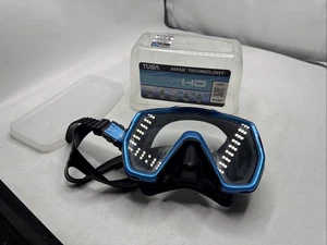 TUSA Freedom HD Black/Fishtail Blue Diving Mask (M-1001QB-FB) With Box - Picture 1 of 10