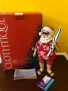 1999 Clothtique Santa Collection Sun Surf & Santa Figure 15080 Possible Dreams - Picture 1 of 14