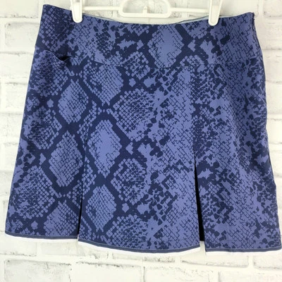 Skort de golfe Golftini plissado azul e branco escuro e tempestuoso tamanho P - Imagem 1 de 4