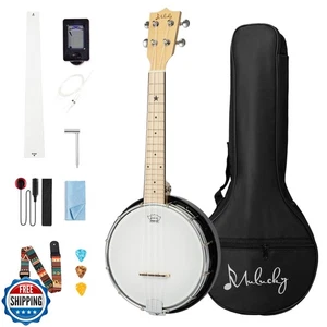 Mulucky 4-saitige Banjolele, Banjo Ukulele Konzertgröße 23 Zoll (schwarz) - Bild 1 von 5