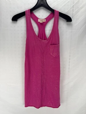 Op Juniors Pink Racerback Tank Top Sz Large Sleeveless Casual Sporty Athleisure - Image 1 of 4