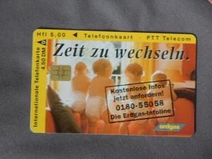Nederlands Duitse Chip kaart gebruikt - Erdgas - Imagen 1 de 2