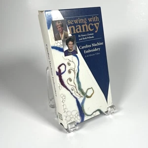 Sewing with Nancy Carefree Machine Embroidery VHS - Fully Tested! Nancy Zieman - Picture 1 of 4