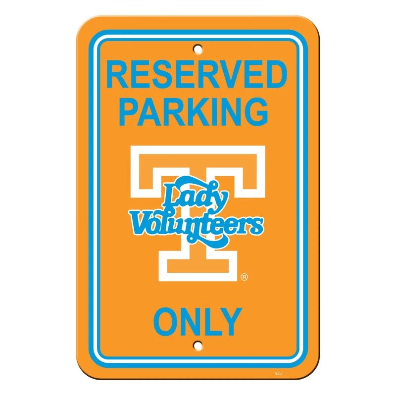Знак Tennessee Volunteers 12x18 пластиковый зарезервированный стиль парковки женский дизайн Vols - Изображение 1 из 1