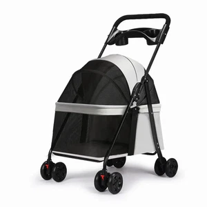 Leichter Haustierwagen für Katzen Hunde Wagen klappbar für den Gebrauch 2 in 1 - Picture 1 of 11