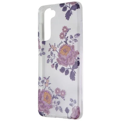 Coach Protective Case for Samsung S21 / S21 5G - Moody Floral Purple / Clear - Image 1 of 3