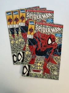 Spider-Man #1 Green Edition (Marvel, August 1990) McFarlane - Lot of 4 Comics - Picture 1 of 2