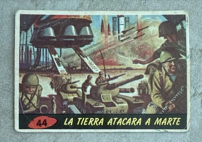 1966 MARTE ATACA #44 LA TIERRA ATACARA A MARTE! MARS ATTACKS ARGENTINA CENTERED! - Image 1 of 2