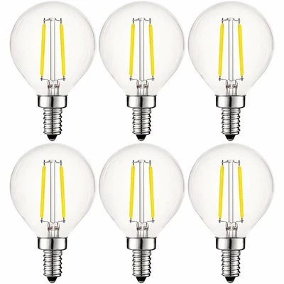6x Luxrite LED G16.5 Globe Bulb 4W (40W Equivalent) Bright White 400lm E12 Base - Image 1 of 4
