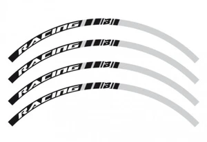 Pegatina de anillo de llanta BLACKBIRD Racing negra para 17\ 18\" 19\" 21\"" - Imagen 1 de 1