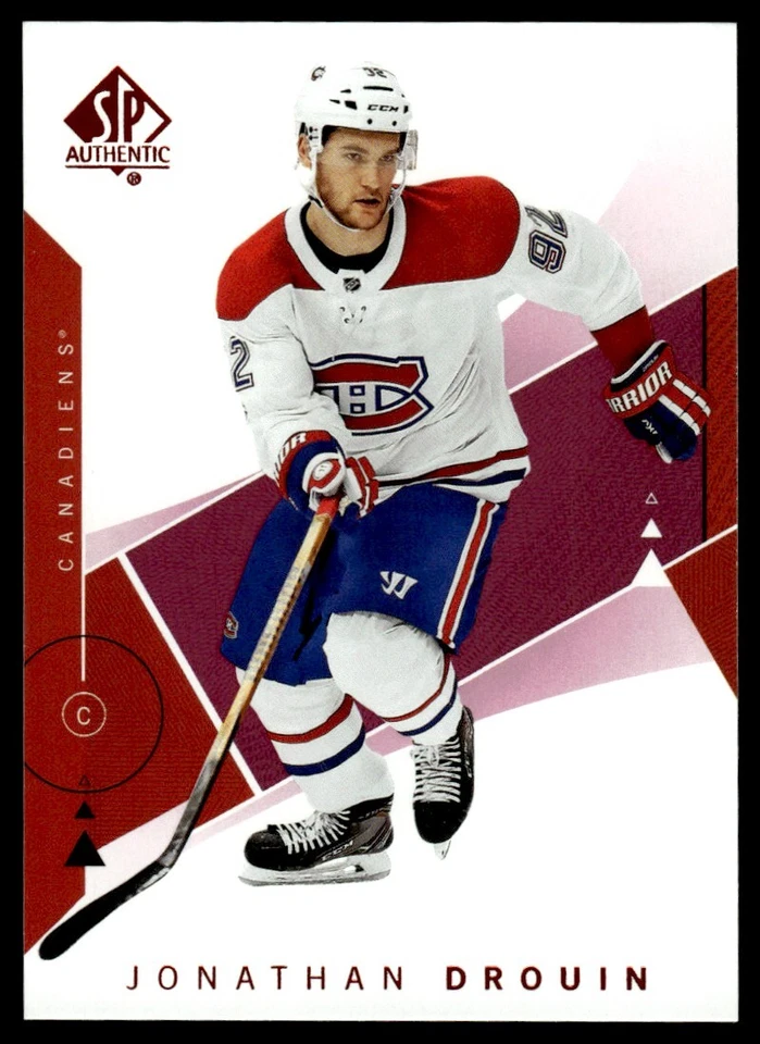 2018-19 SP Authentic Limited Red Jonathan Drouin Montreal Canadiens #13 . - Image 1 of 2
