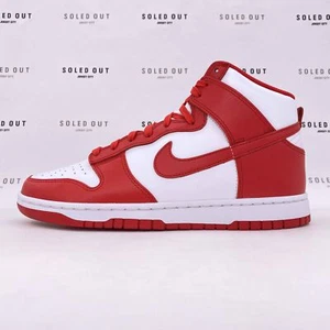 Nike Dunk High Retro "CHAMPIONSHIP RED" 2022 - Size 11.5 - dd1399 106 (4597-35) - Picture 1 of 6