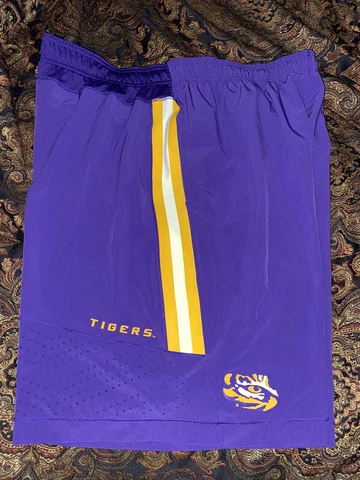Nike Dri Fit LSU Tigers Football Workout Shorts Men’s 3XL Cover
