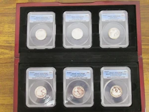 2009 S ~ SILVER 25C SET ~ TERRITORIES ~ ANACS PR70 DCAM BOX INCLUDED - Picture 1 of 7