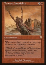 MTG-Tectonic instability/tectonic weakness (Inv 173/350 de NM FOIL)