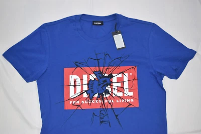 Camiseta sin usar con etiquetas Diesel for Successful Living talla 14 azul adolescente Foto 1 de 4