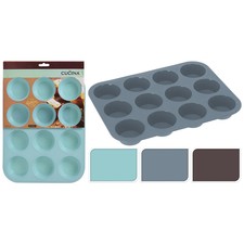 STAMPO PER DOLCI 33CM MUFFIN CUPCAKE IN SILICONE ANTIADERENTE VARI COLORI TORTA