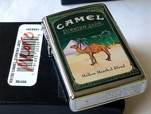ZIPPO LIGHTER CAMEL PROTOTYPE Turkish JADE CZ LIMITED EDITION WHITE - Picture 1 of 4