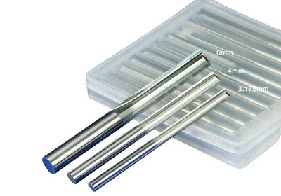 10x 1/8" Double Flute Straight Slot CNC Router Bits Tungsten Carbide 3.175*17mm - Image 1 of 4