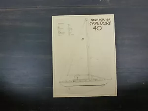 Cape Dory 40 original factory sailboat brochure - Picture 1 of 3