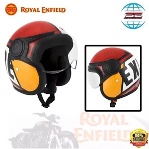 Royal Enfield colour-block explore open face red "XL - 62 CM " - Picture 1 of 7