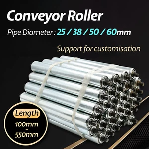 Heavy Duty Conveyor Roller Diameter Carbon Steel (Galvanized) Dia 25/38/50/60mm - Picture 1 of 9
