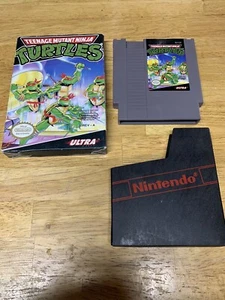 Teenage Mutant Ninja Turtles Nintendo NES Box & Cartridge Authentic TMNT Works - Picture 1 of 21