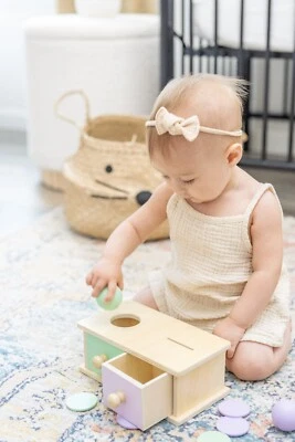 Montessori 2-in-1 Shape Sorter & Stacking Toy for Toddlers (1-3 Years) - Image 1 of 4