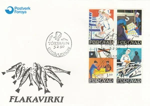 (90238) Faroe Islands FDC Fishing Industry 1990 - Picture 1 of 1