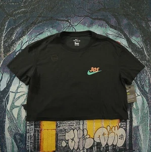 Women's Nike 305 Crop Top NWT Size M-XL Miami Florida Dolphins Logo - Picture 1 of 2