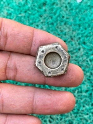 Vintage Old Traditional Bronze Hand Carved Round Design Figured Jewelry Mold Die - Image 1 of 4