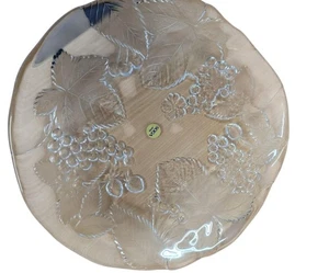Glass Decorative Fruit Plate Dish SOGA Japan Boxed Embossed Kitchen Home  - Picture 1 of 8