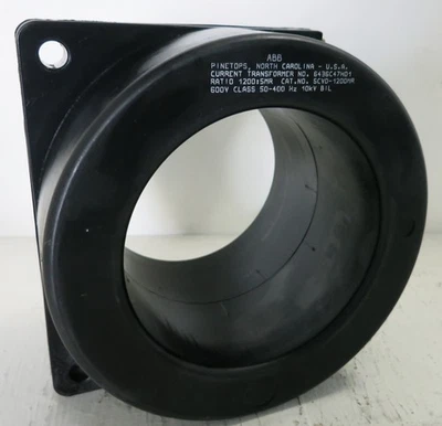 ABB SCVD-1200MR 6436C47H01 Current Transformer Ratio 1200:5MR 600V CT 50-400 Hz - Image 1 of 4