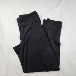 Athleta Girl High Rise Chitchat Capri Activewear Leggings Jr Size XL 14 Black - Picture 1 of 8