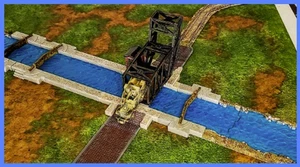 Bascule Swing Bridge up/down locking 1/56 Bolt Action - Picture 1 of 1