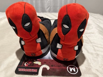 Zapatillas de felpa Deadpool para hombre bonitas para hombre M 9-10 nuevas Marvel Groundup nuevas en caja” Foto 1 de 4