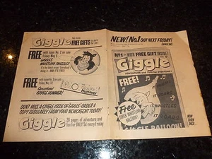 GIGGLE - FREE FLYER for the FIRST ISSUE Due 28th April 1967 - Imagen 1 de 1