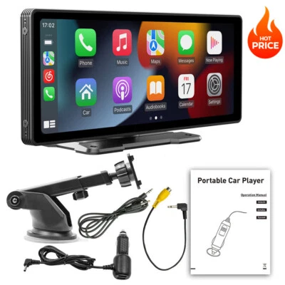 10.26" Zoll Tragbarer Apple CarPlay und Android Auto Wireless Display Autoradio - Bild 1 von 4