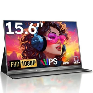 Gebraucht | Portable Monitor 15,6 Zoll Tragbarer IPS Bildschirm FHD 1920x1080 - Afbeelding 1 van 8