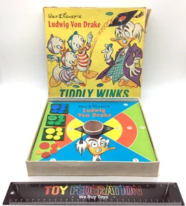 Juego de mesa Whitman Walt Disney's LUDWIG VON DRAKE TIDDLY WINKS 1961 - incompleto - Imagen 1 de 10