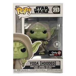 Funko Pop! Star Wars #393 Yoda (Con capucha) Exclusivo Gamestop + Protector *Como Nuevo* - Imagen 1 de 12
