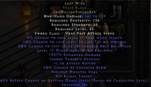 Diablo 2: Resurrected PC 💥 S4 LADDER Softcore D2R 💥 Rune word Last Wish - Picture 1 of 1