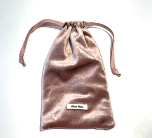 MIUMIU Eyeglasses Sunglasses Drawstring Pouch Soft case Eyewear New - Picture 1 of 4
